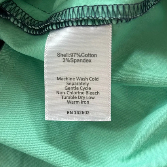 STS Sail to Stable Dress Rugby Stripe Navy Blue Teal Green Preppy Tenniscore Med - Picture 8 of 8